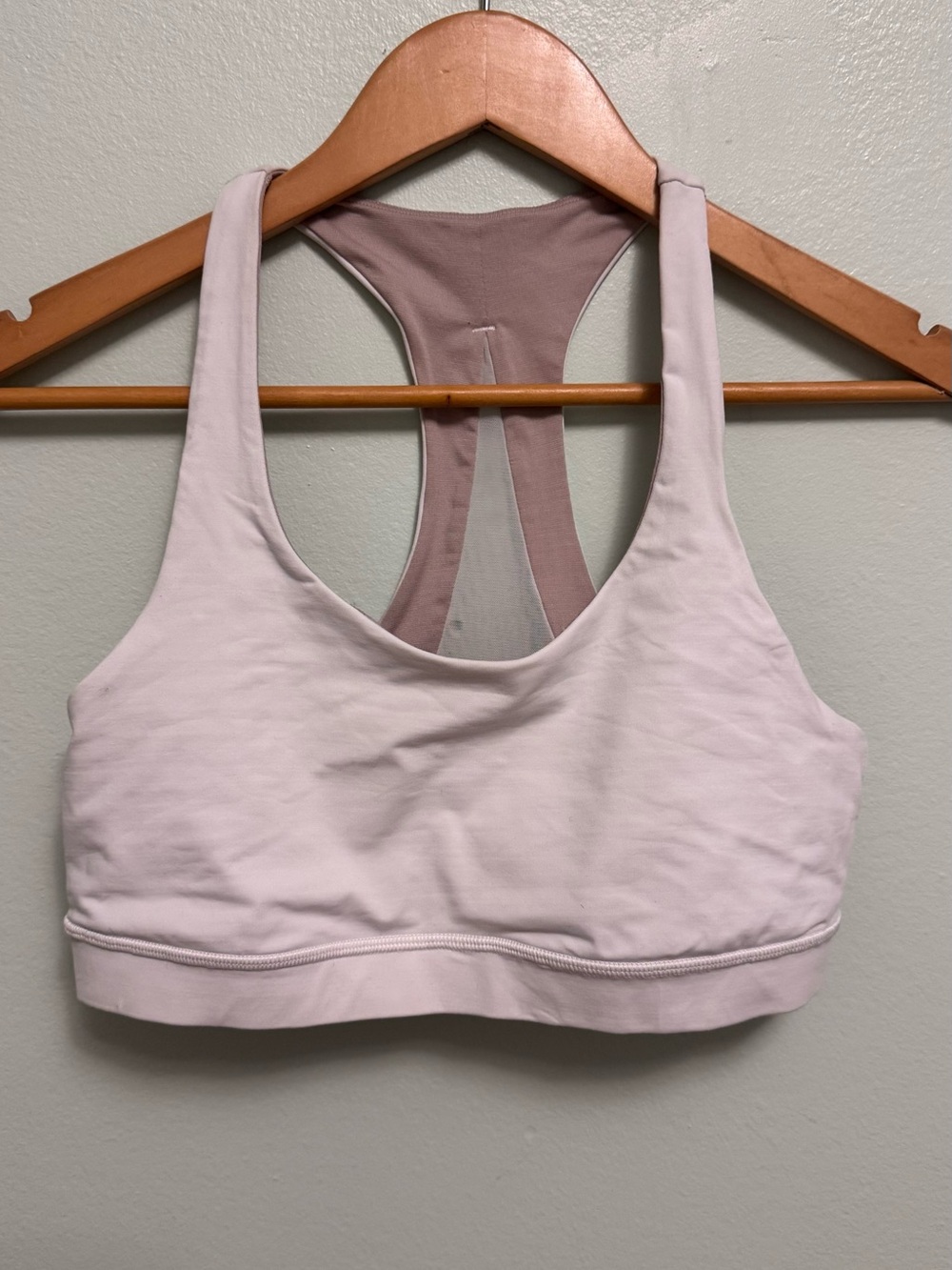 lululemon athletica Pale Pink Racerback Sports Bra